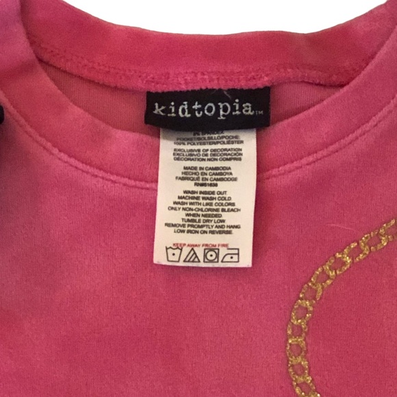 Kidtopia Pink Velour Dress Top size 5T - Picture 5 of 10